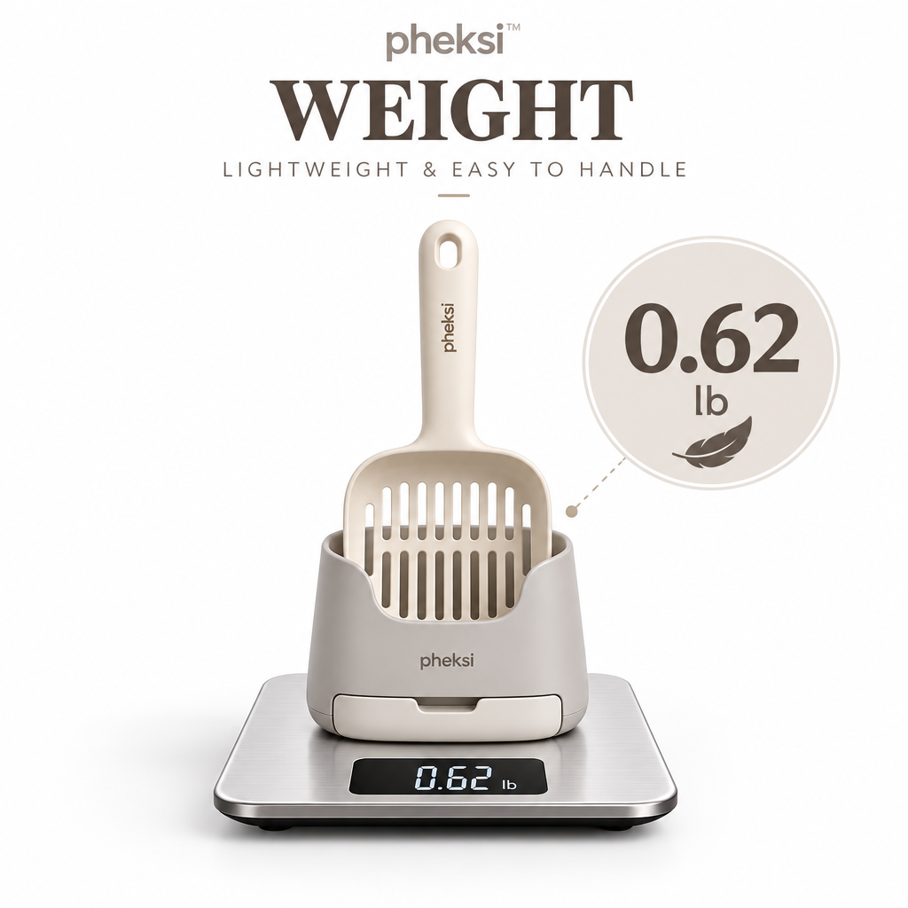 pheksi Cat Litter Scoop with Upright Holder — Weight guide