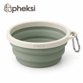 pheksi Collapsible Sage Green Travel Pet Bowl — Product overview
