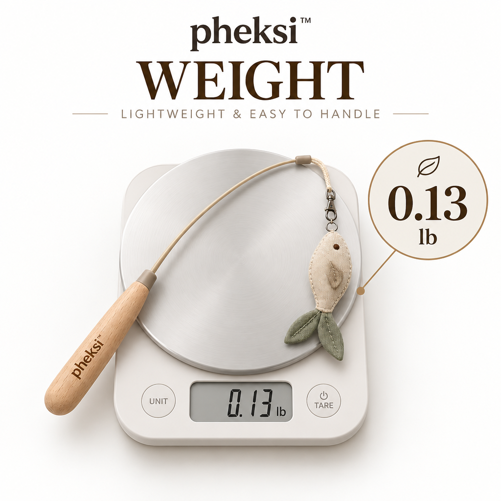pheksi Cat Teaser Wand with Fish-Shaped Lure — Weight guide